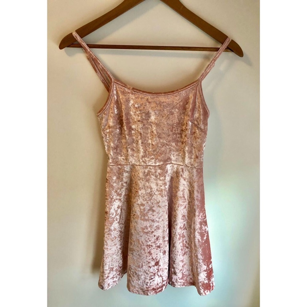 Material girl baby pink velvet dress